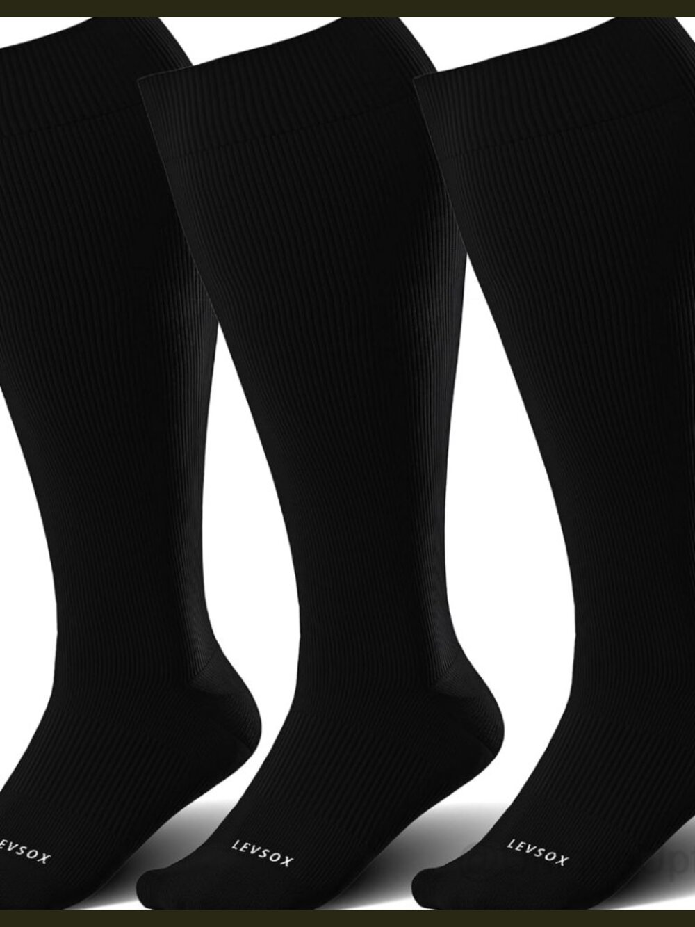 Wide Calf Compression Socks 15-20mmHg Knee High Support Stockings